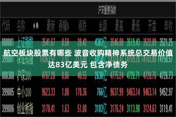 航空板块股票有哪些 波音收购精神系统总交易价值达83亿美元 包含净债务