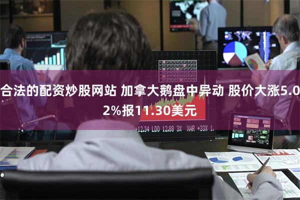 合法的配资炒股网站 加拿大鹅盘中异动 股价大涨5.02%报11.30美元